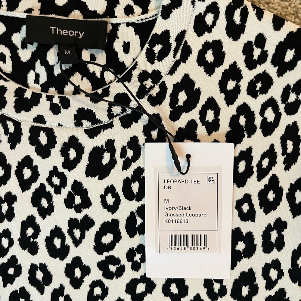 Brand new with tags Theory Black and White tshirt dress - Picture 2 of 2